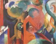 Franz Marc Small Composition iii (mk34) oil